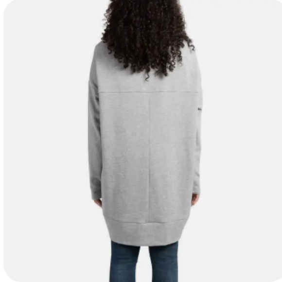 ECOTHREADS 🩶GRAY🩶 FLEECE CARDIGAN OPEN FRONT SIZE MEDIUM 🌟NWT🌟 - Picture 5 of 15